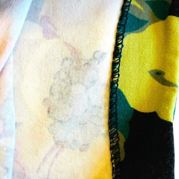 1980s Betsey Johnson Punk Label Dress Black Floral Size S or M  Off the Shoulder - Picture 7 of 14